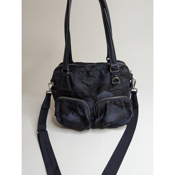 MZ Wallace Small Roxy Handbag Blue Black Camo - Picture 2 of 11